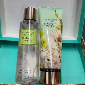 VS Electric Poppy Lotion and Spray *Full SZ Bottles!